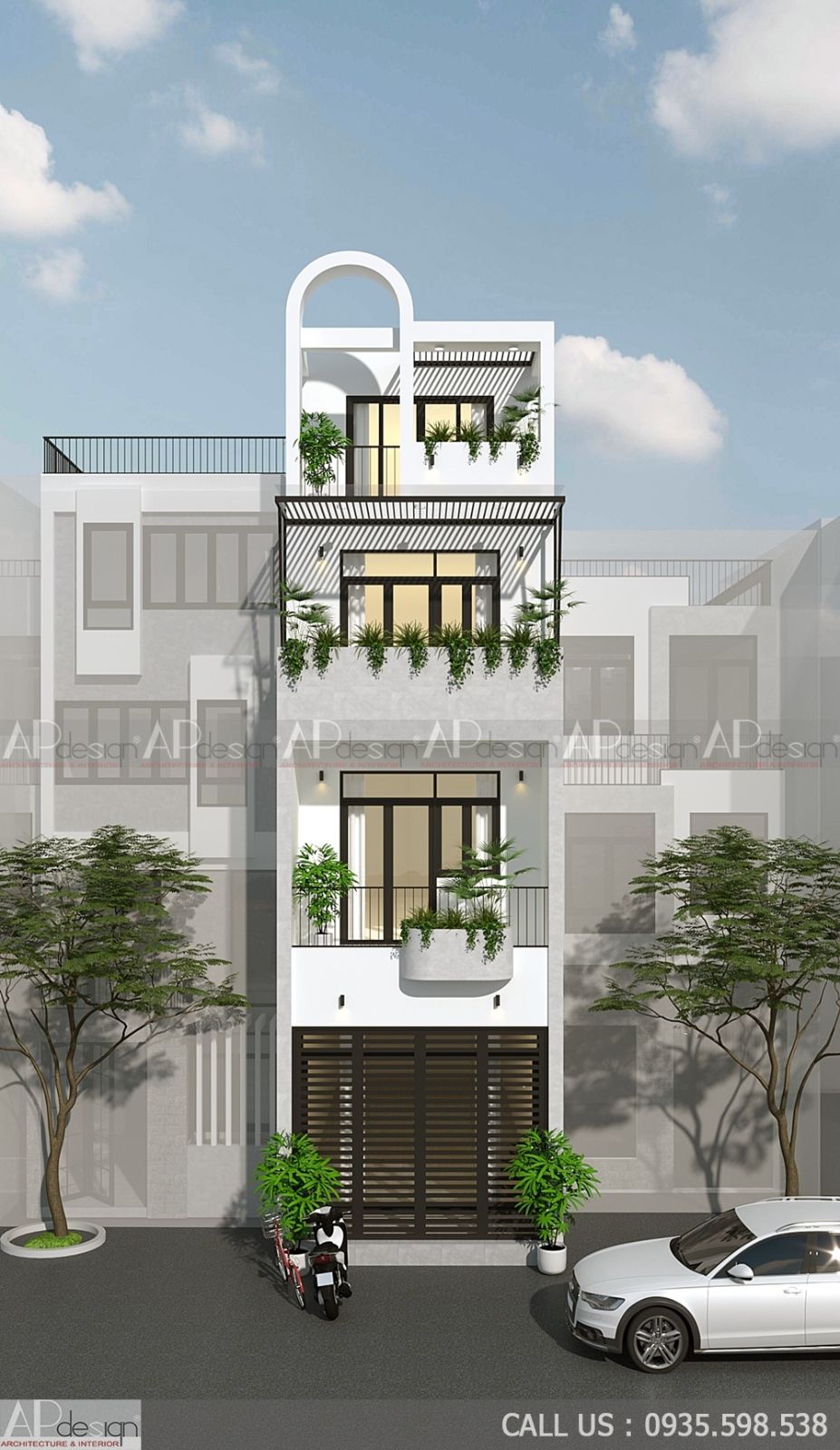 Thiết kế kiến trúc nhà phố