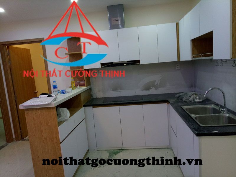 Thi công tủ bếp