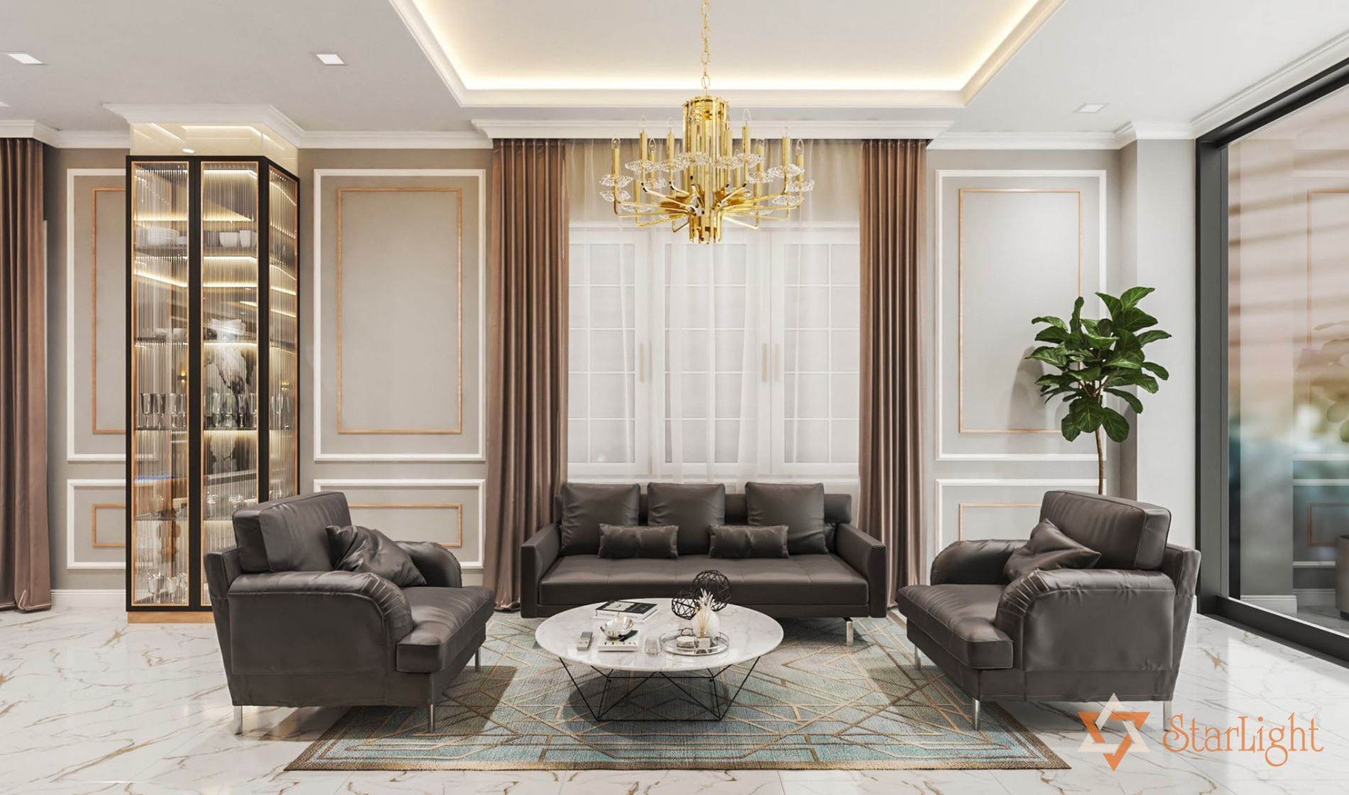 Thiết kế nội thất biệt thự