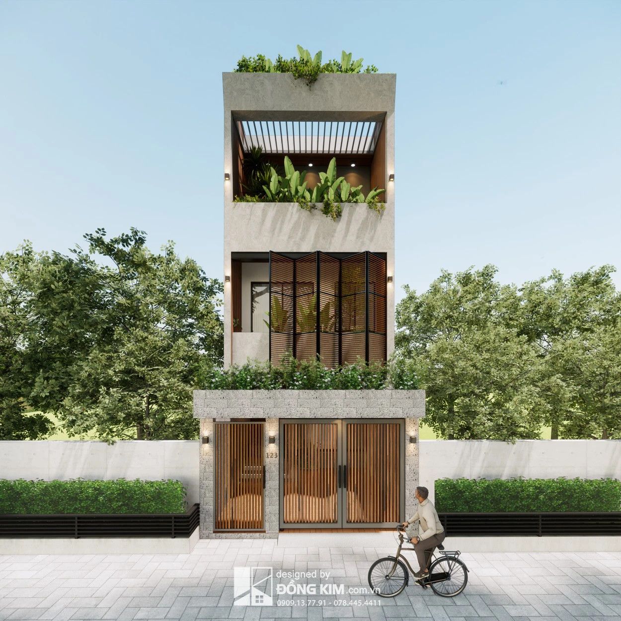Thiết kế kiến trúc nội thất nhà phố
