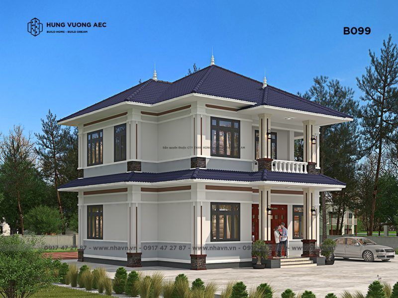 Thiết kế kiến trúc biệt thự mái Nhật