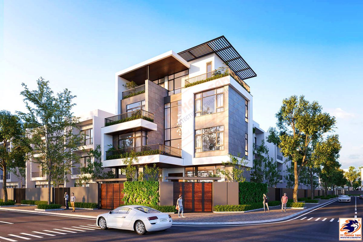 Biệt thự 4 tầng hiện đại 