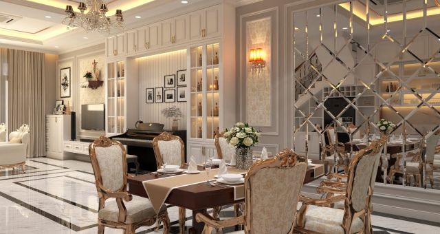 Thiết kế thi công nội thất biệt thự