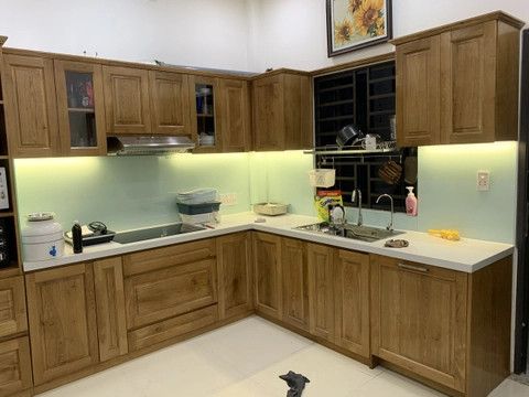 Thi công tủ bếp