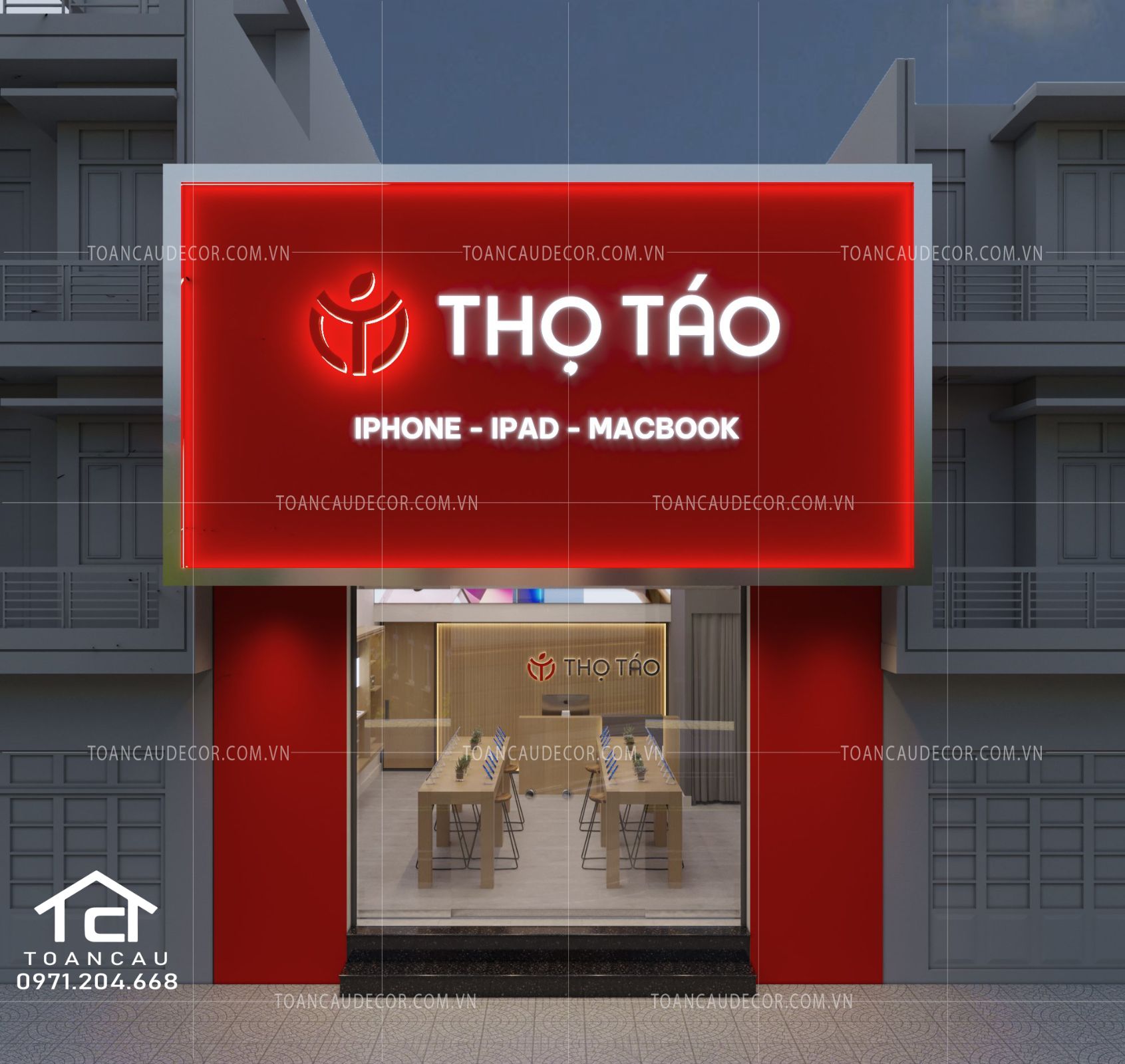 Thiết kế shop điện thoại
