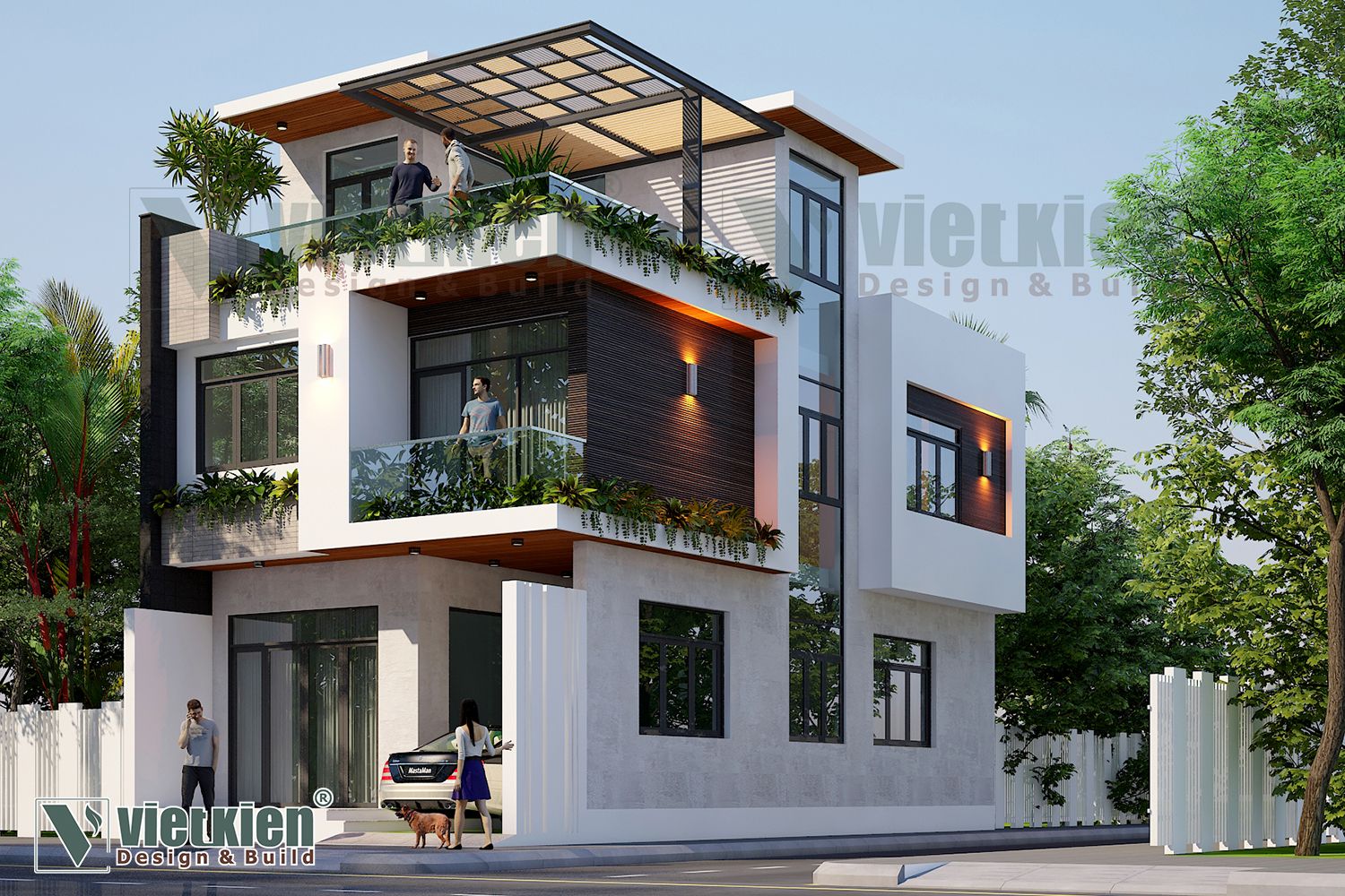 Thiết kế kiến trúc nhà phố