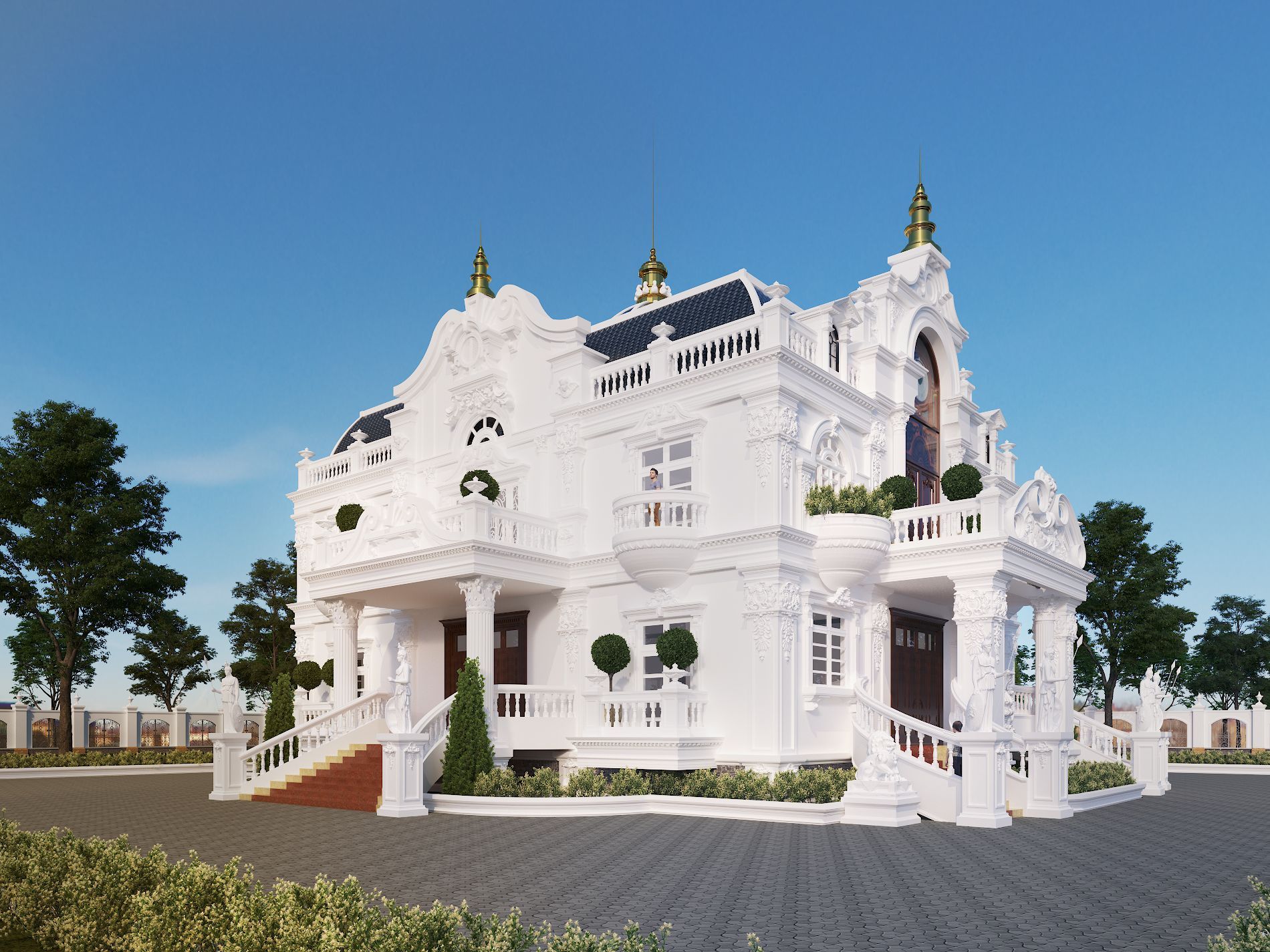 Thiết kế kiến trúc lâu đài