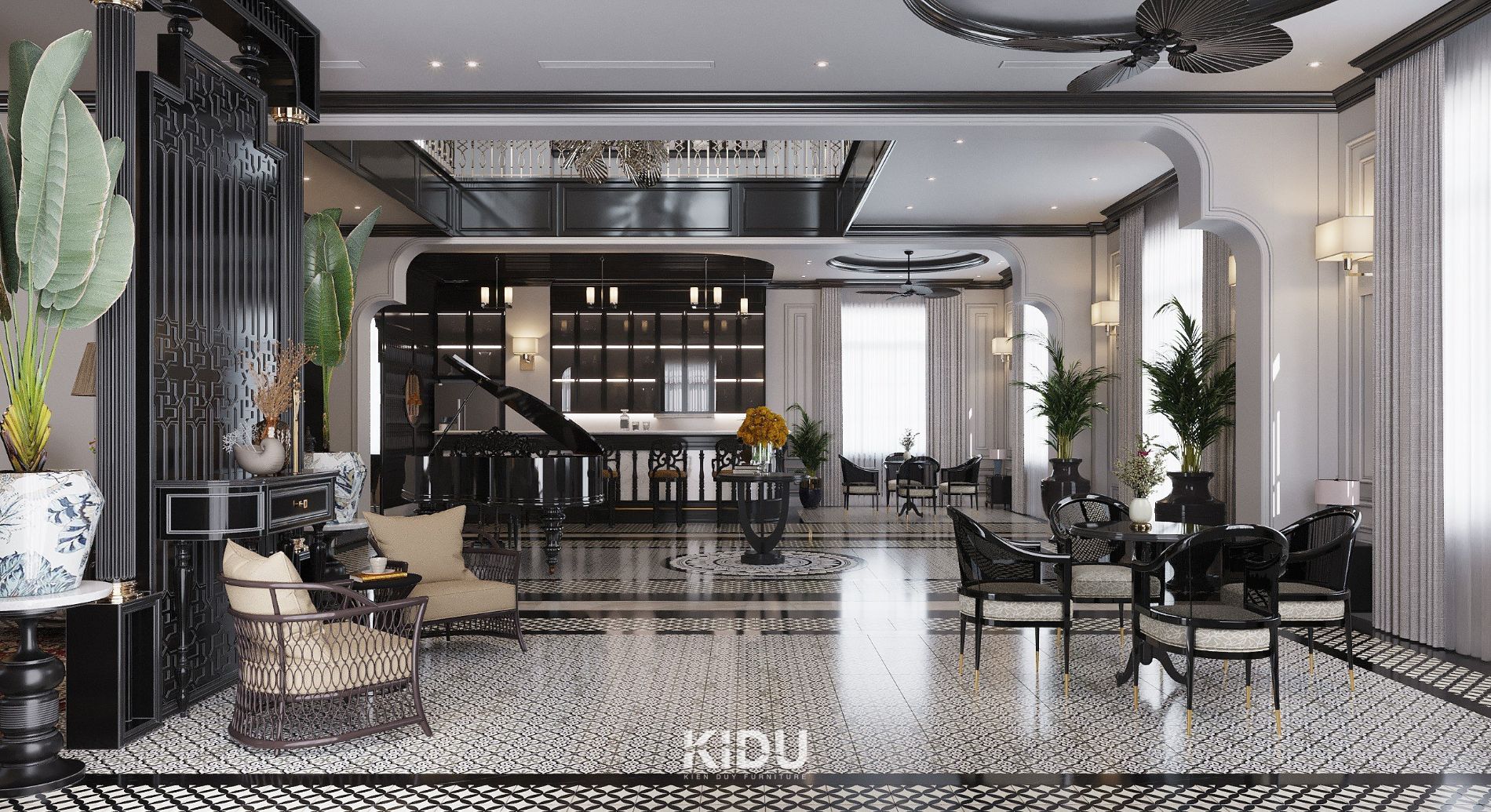Thiết kế nội thất villa