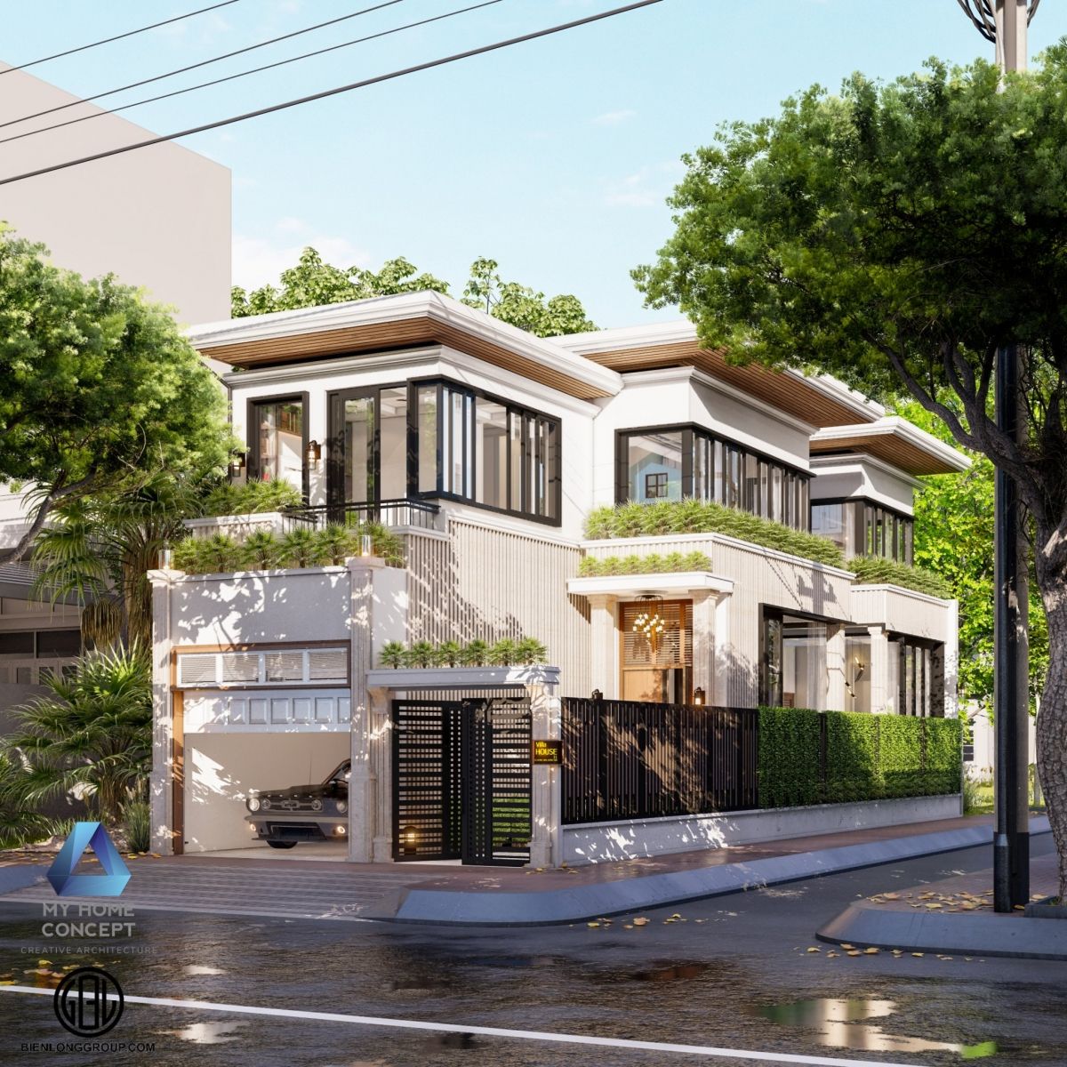 Thiết kế kiến trúc biệt thự