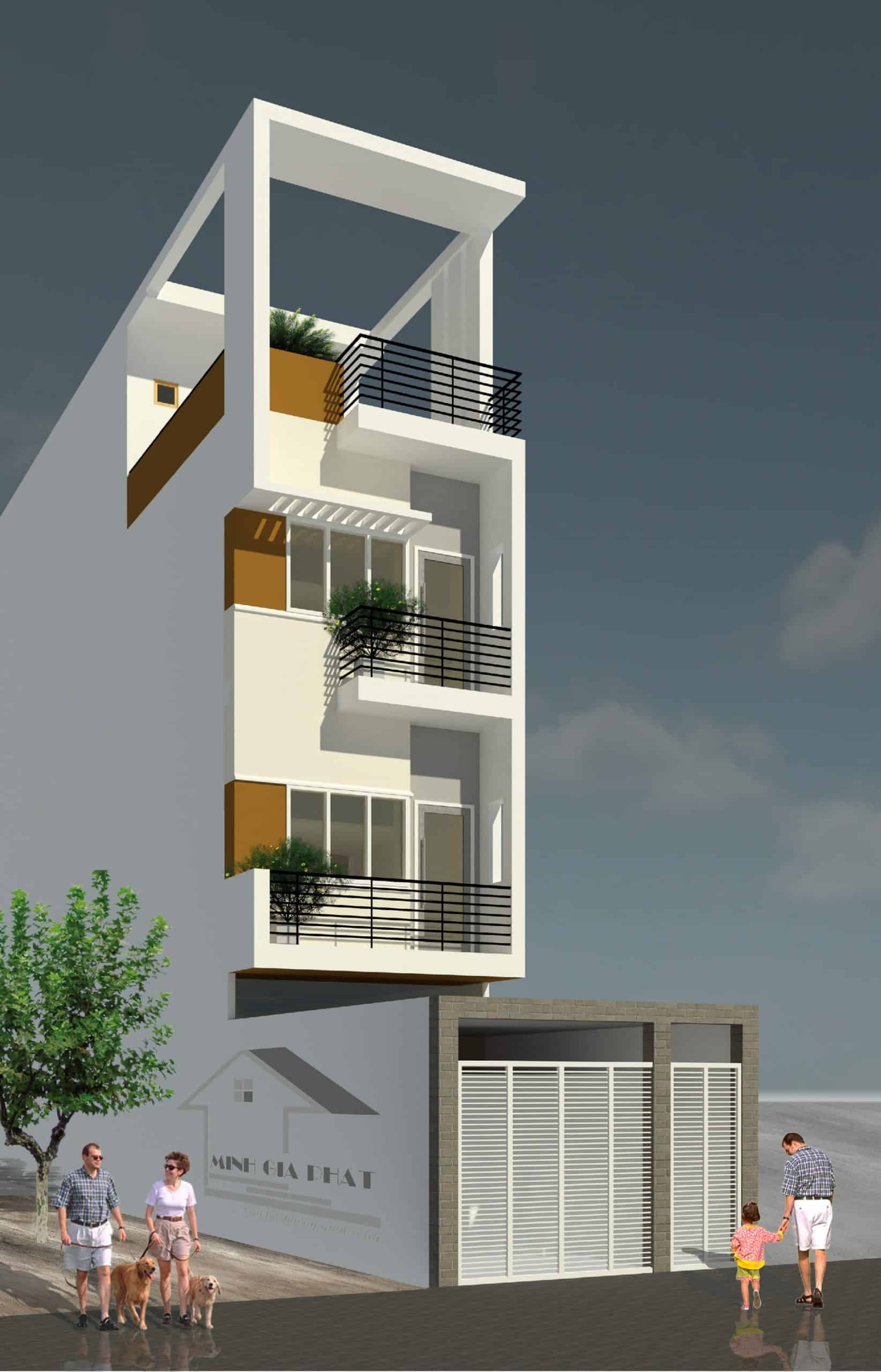Thiết kế kiến trúc nhà phố