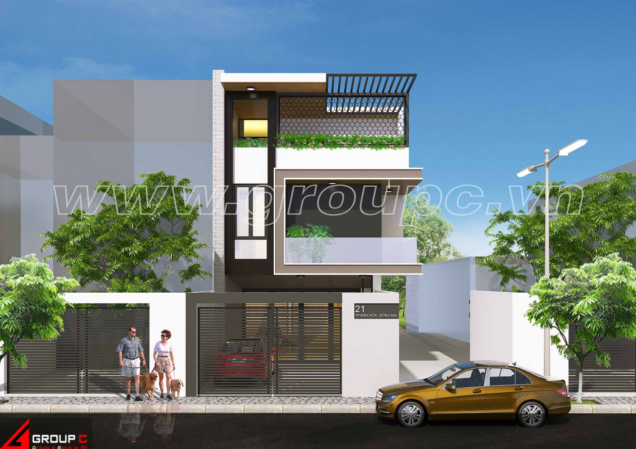 Thiết kế kiến trúc nhà phố