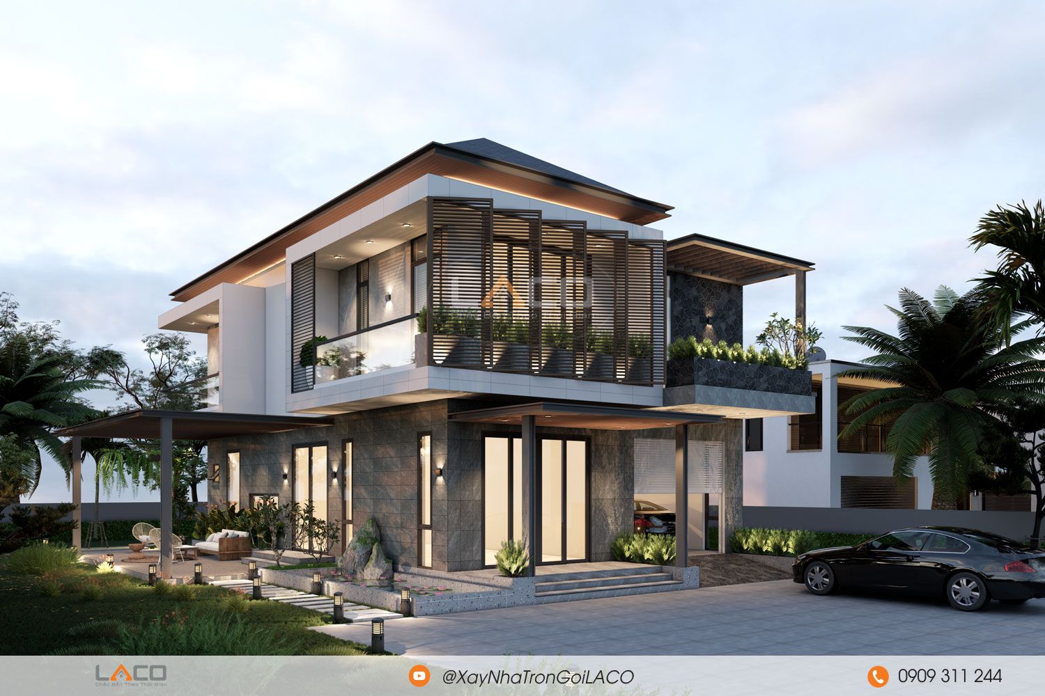 Thiết kế kiến trúc biệt thự