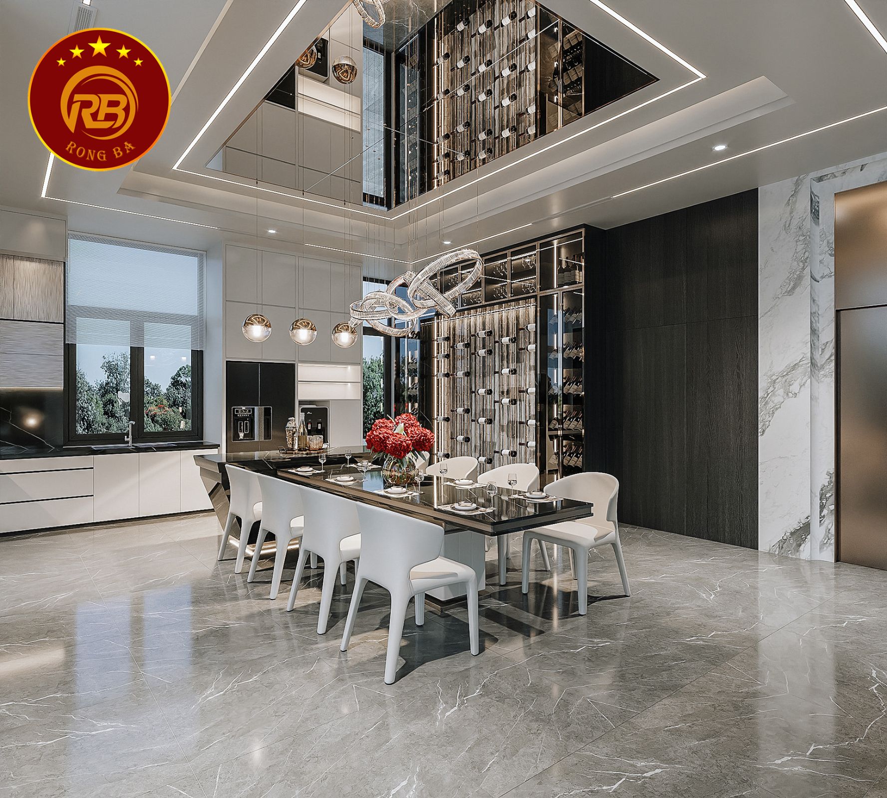 Thiết kế nội thất biệt thự