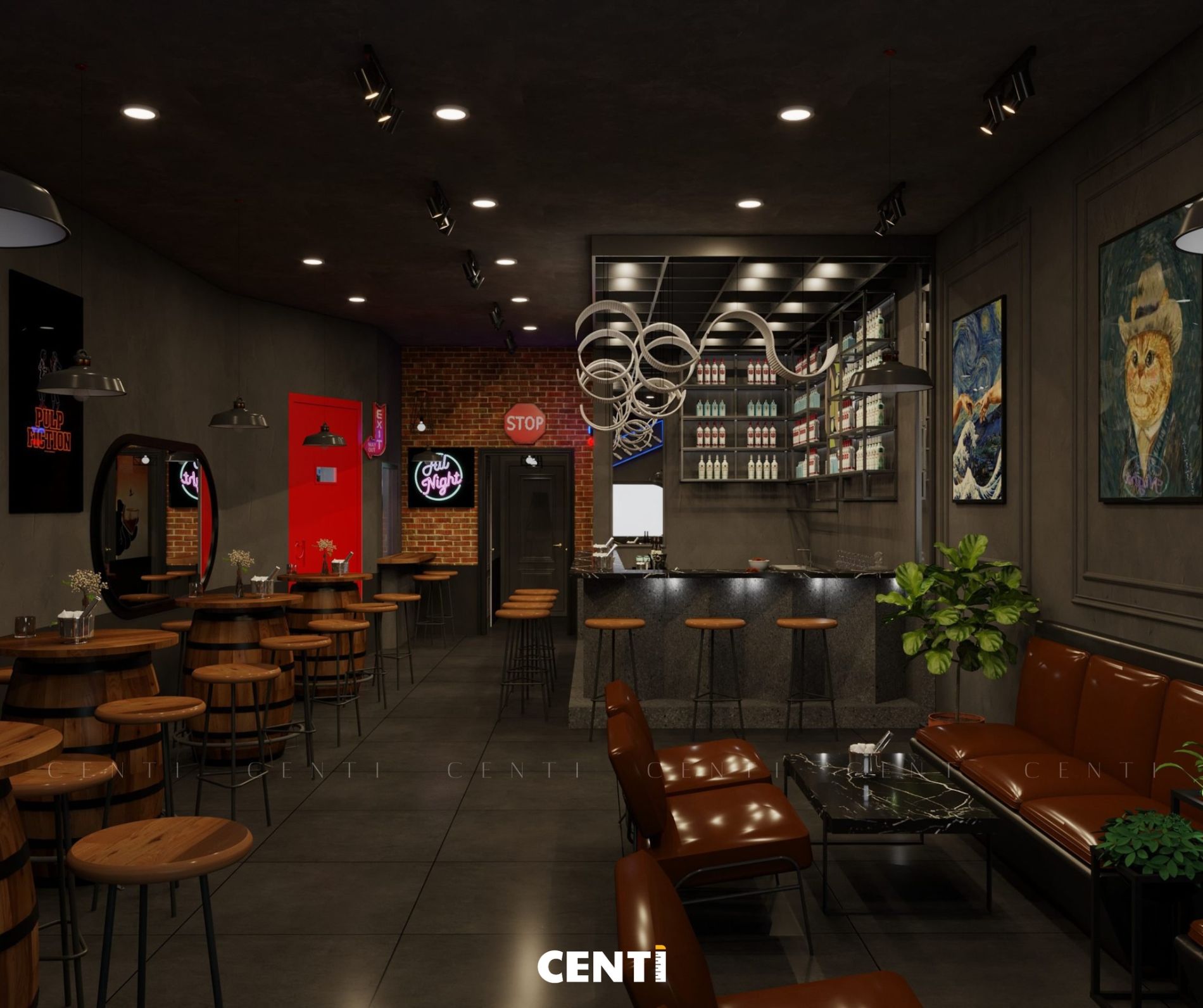 Thiết kế nhà hàng Pub Chil