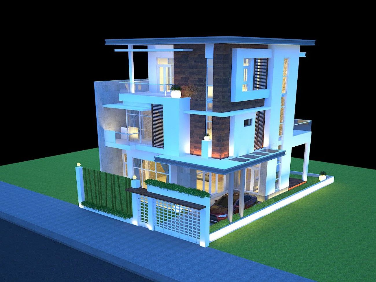 Thiết kế kiến trúc nhà phố