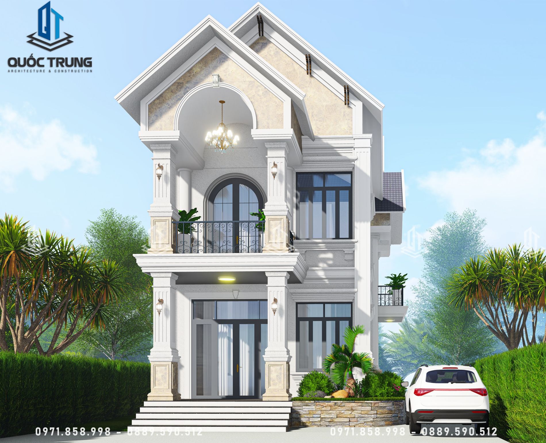 Thiết kế kiến trúc nhà 2 tầng