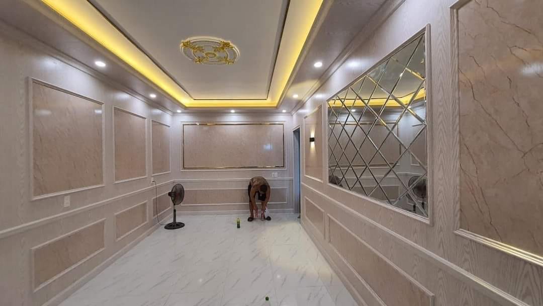 thiết kế thi công ốp trần tường