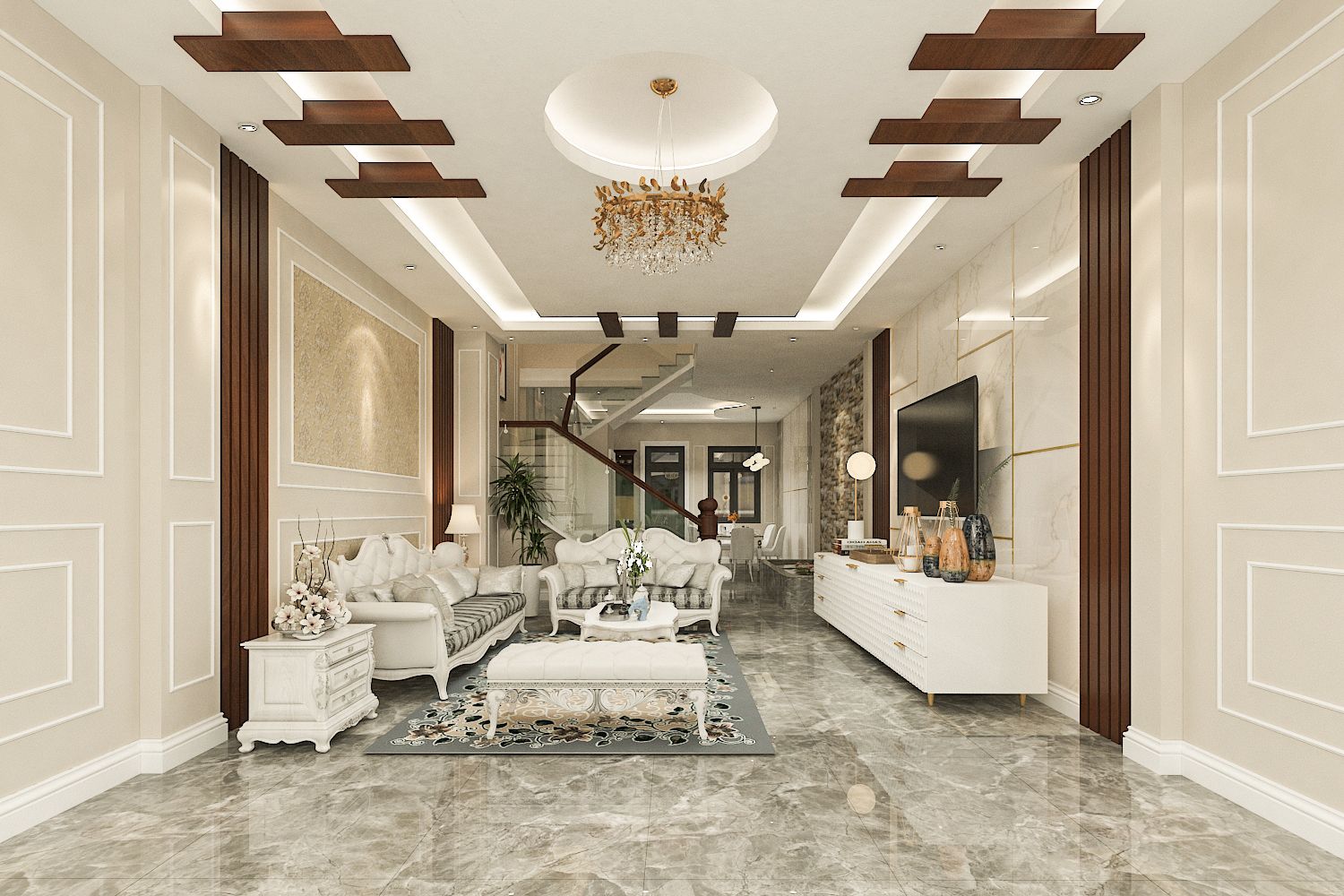 Thiết kế nội thất nhà phố 