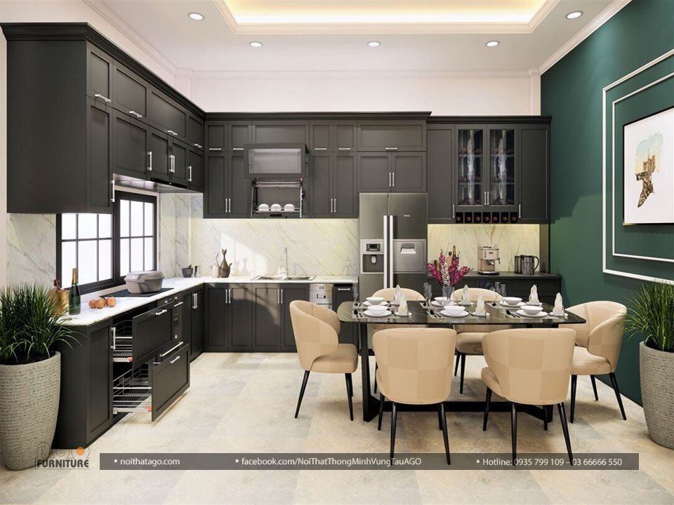Thiết kế thi công nội thất phòng bếp