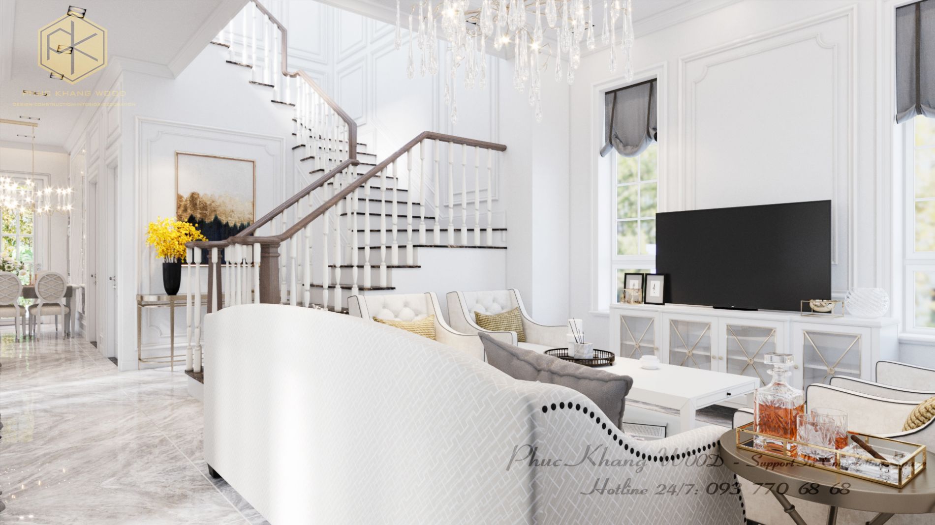 Thiết kế nội thất biệt thự