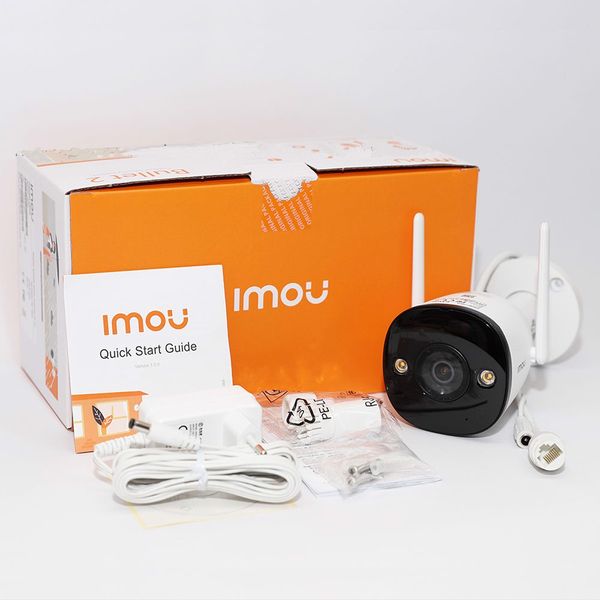 Camera IP wifi 4MP Thân Ngoài Trời Dahua Imou IPC  F42FP 2 Angten Full Color