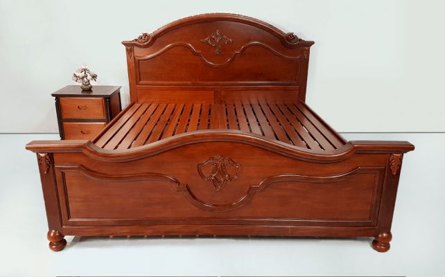 Giường Ngủ Gỗ Căm Xe Mẫu Vòm Cung 1m8x2m