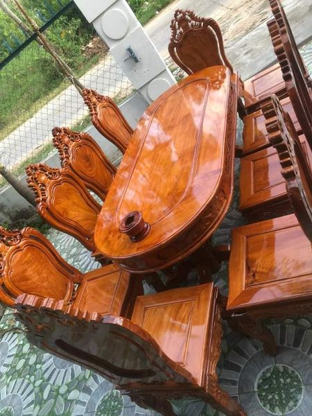  Bộ bàn ghế ăn gỗ cà tè
