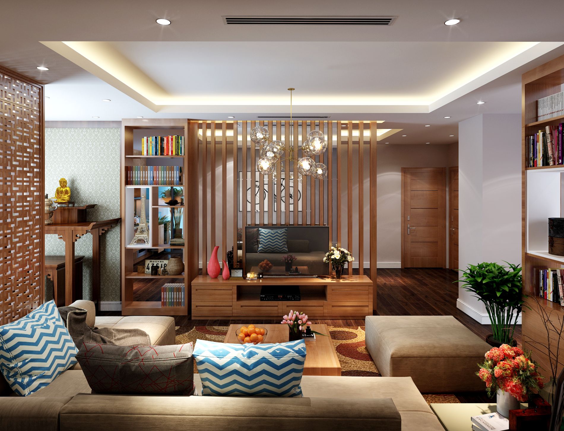 thiết kế thi công căn hộ hiện đại