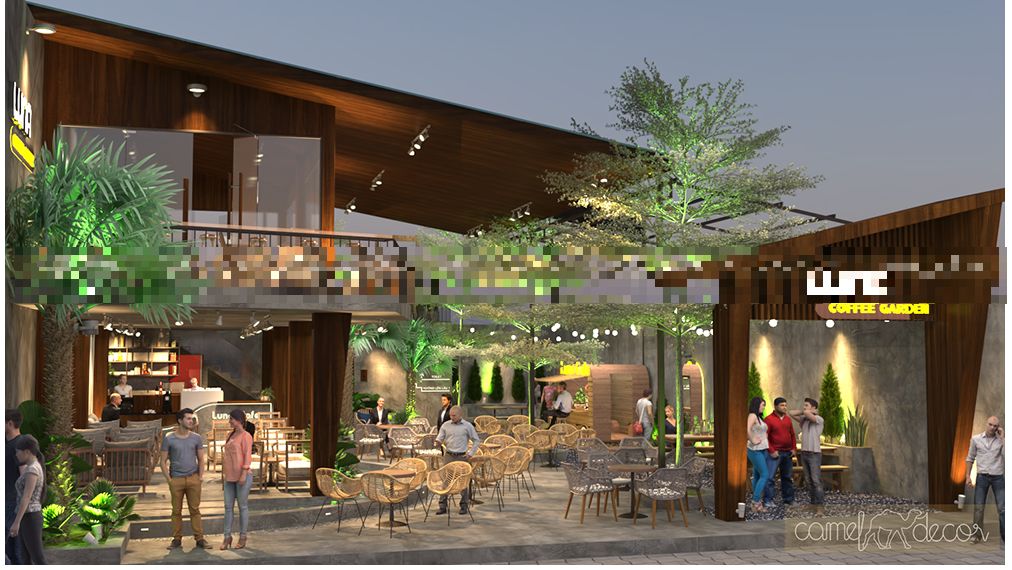 Thiết kế quán cafe sân vườn Luna Coffee Garden Gia Lai 