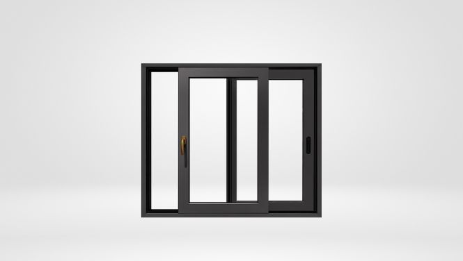 CỬA NHÔM YONGXING HỆ 94 MỞ LÙA  CỬA 2 CÁNH