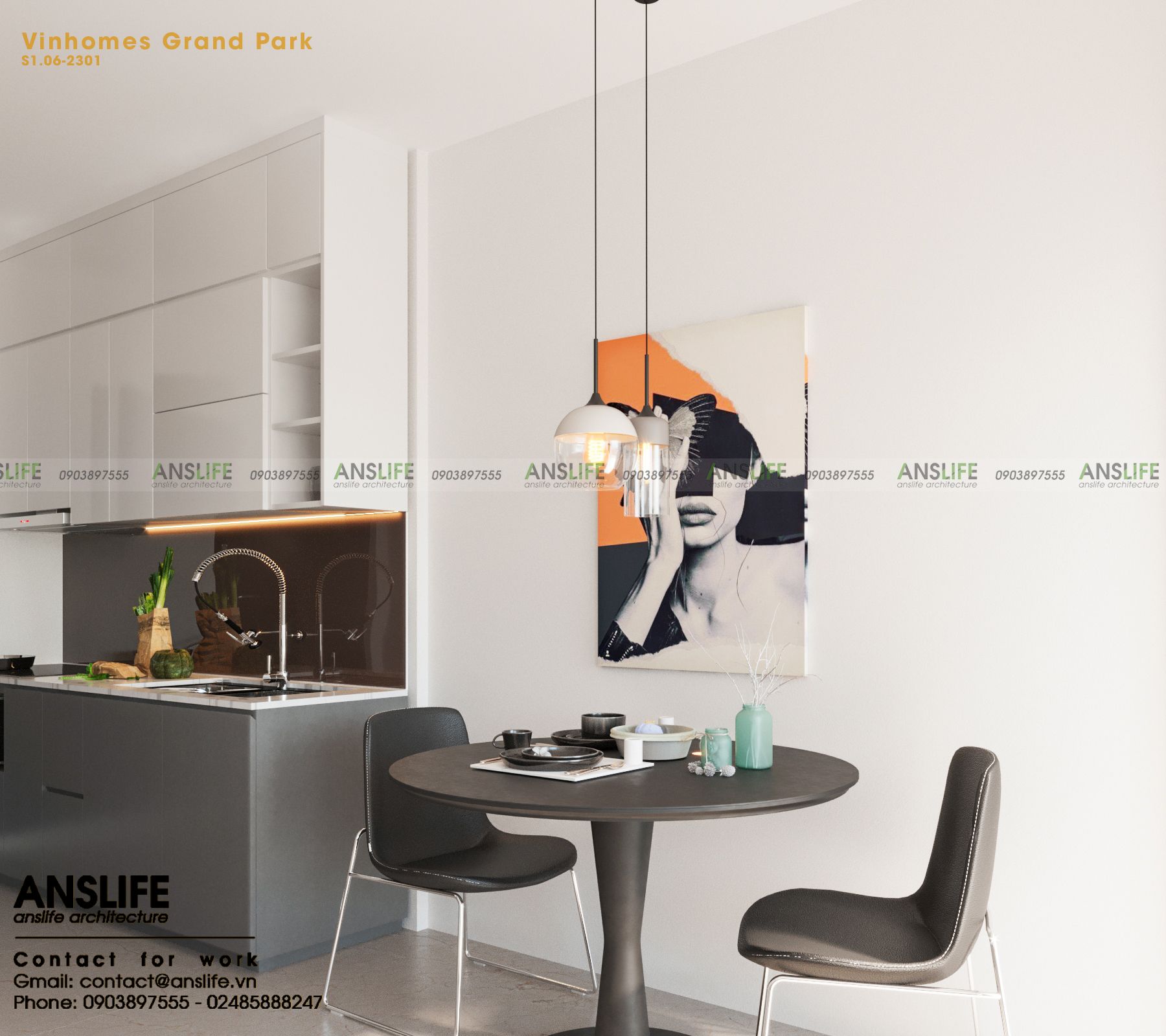 Thiết kế studio tại các dự án của Vinhomes