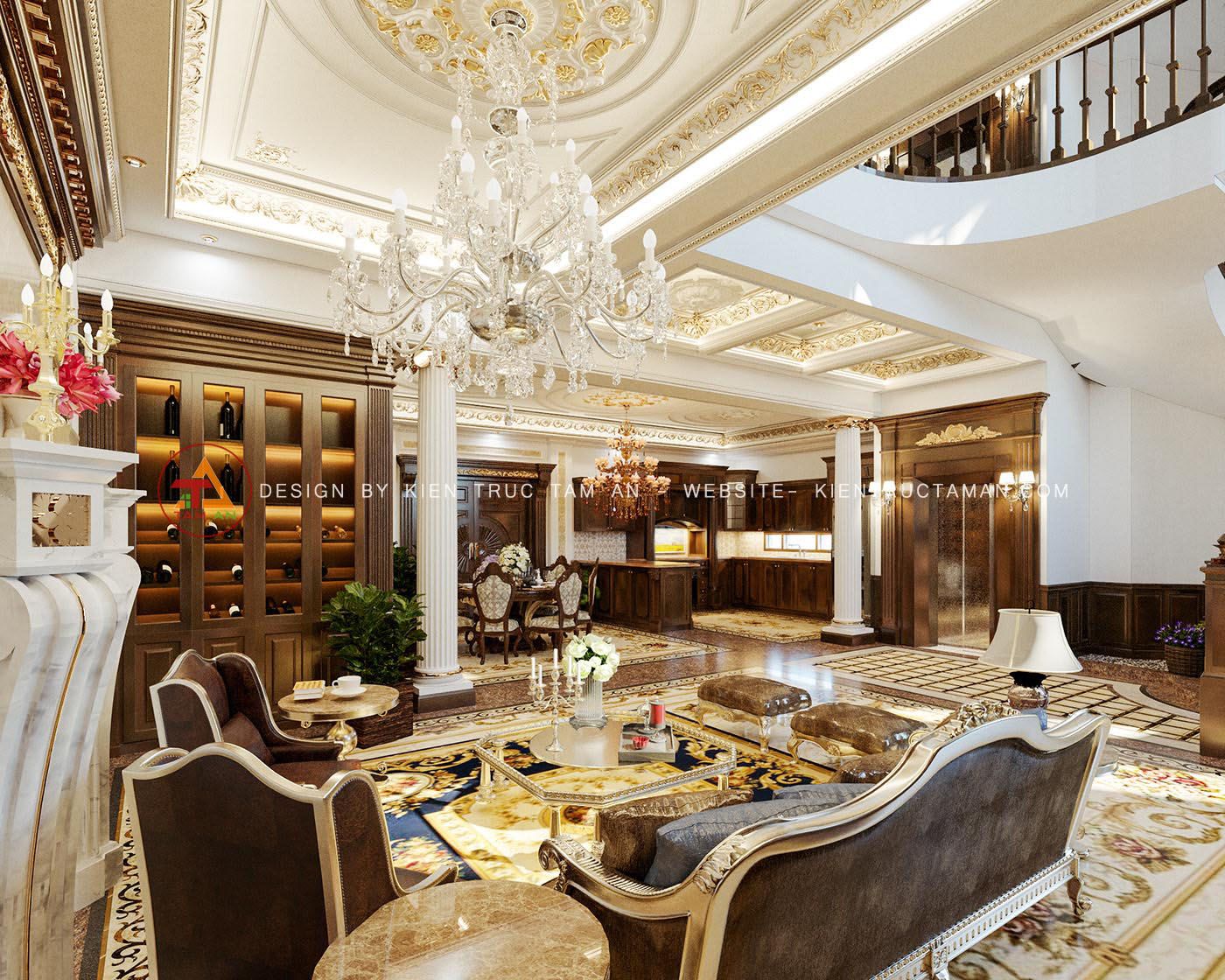 Thiết kế nội thất phòng khách 
