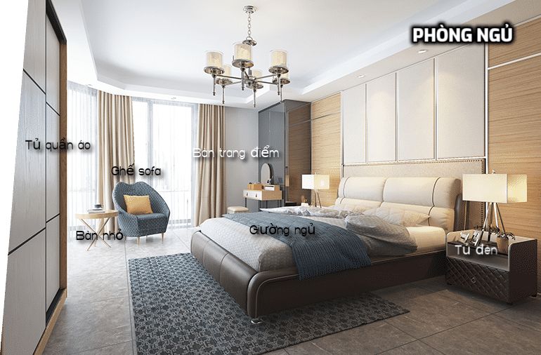 thiết kế thi công nội thất phòng ngủ