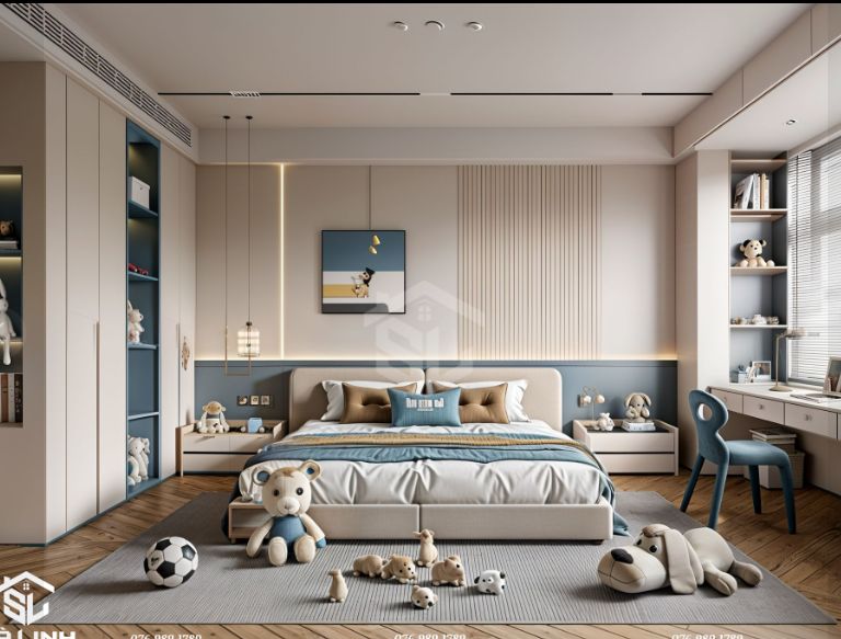 Thiết kế nội thất phòng ngủ cho bé 