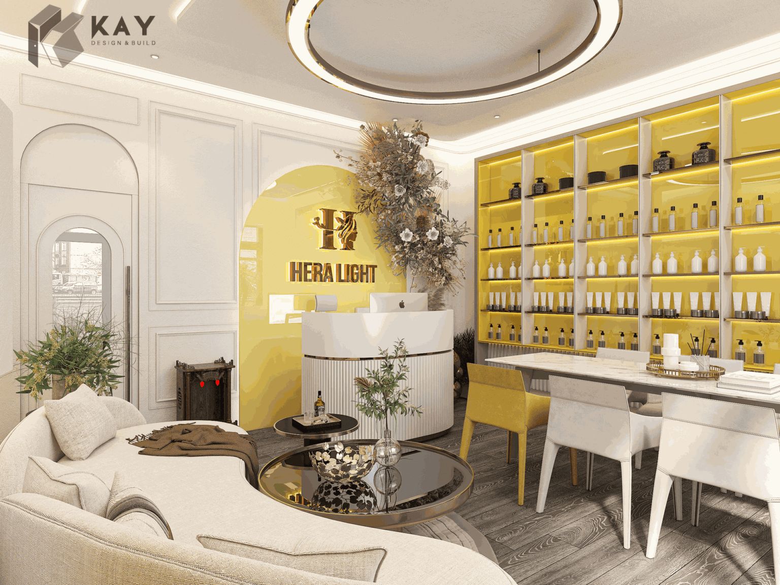 SPA HERA LIGHT THIẾT KẾ VÀ THI CÔNG SPA