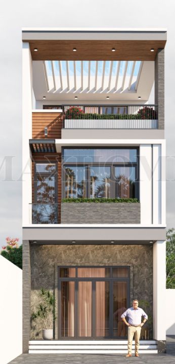 Nhà  phố 3 tầng hiện đại