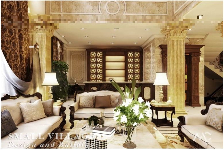 Thiết kế Nội thất Tân Cổ điển gia đình Chú Hanh