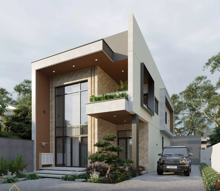 Ngôi nhà 2 tầng hiện đại