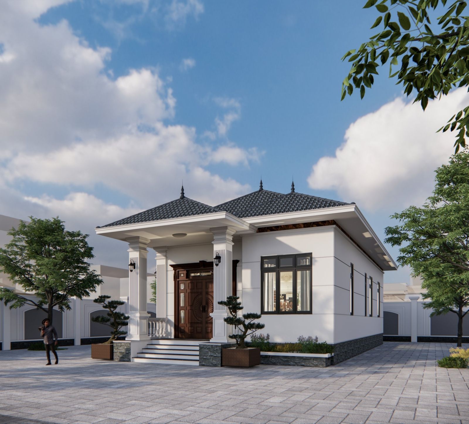 Thiết kế nhà phố chú Khoa 