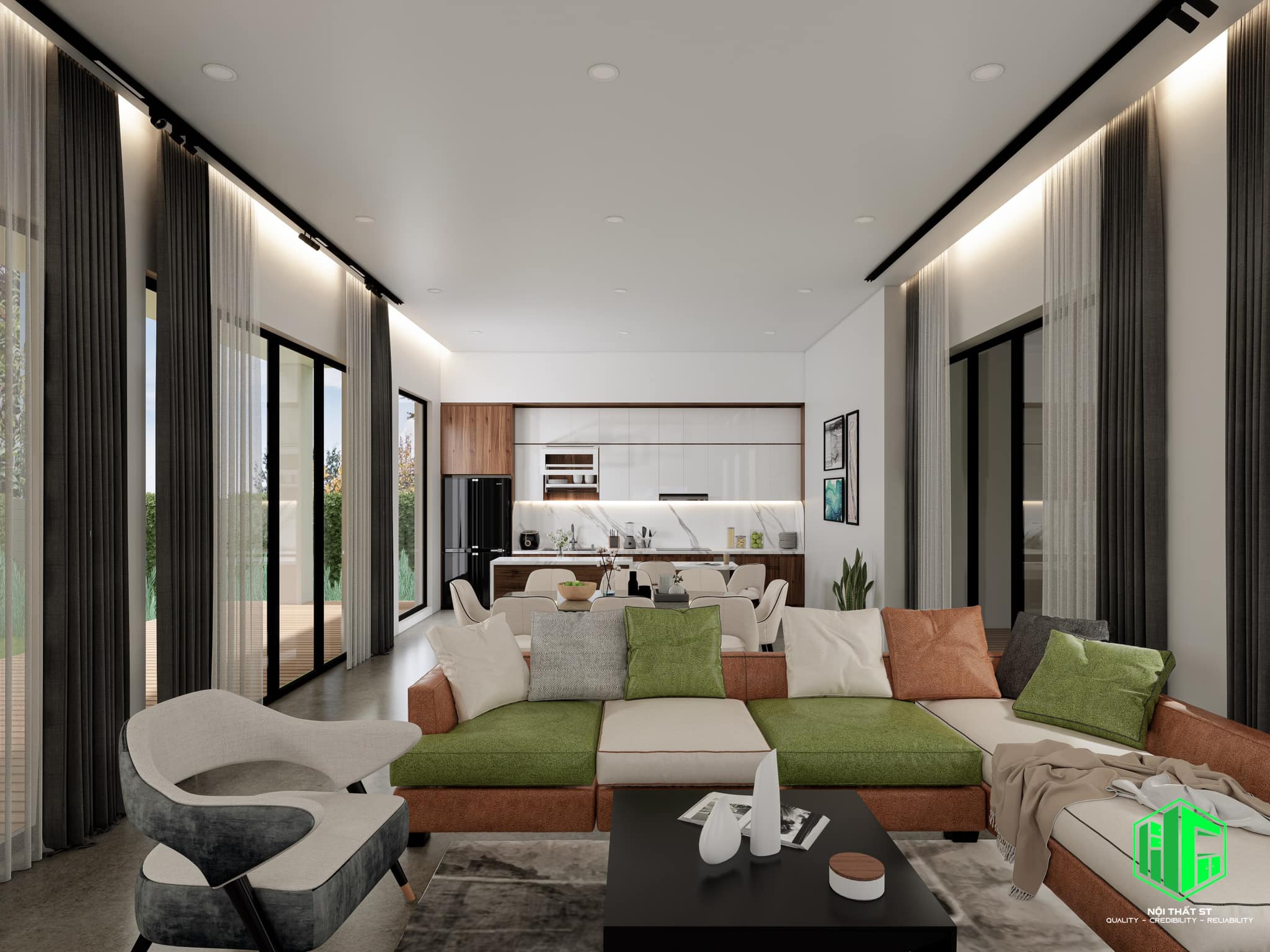 HOÀN THIỆN  DỰ ÁN BIỆT THỰ FULL NỘI THẤT 3PN