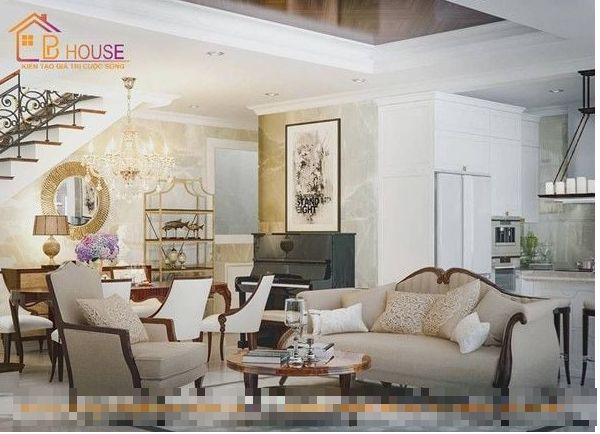 Thiết kế nội thất nhà phố tân cổ điển sang trọng