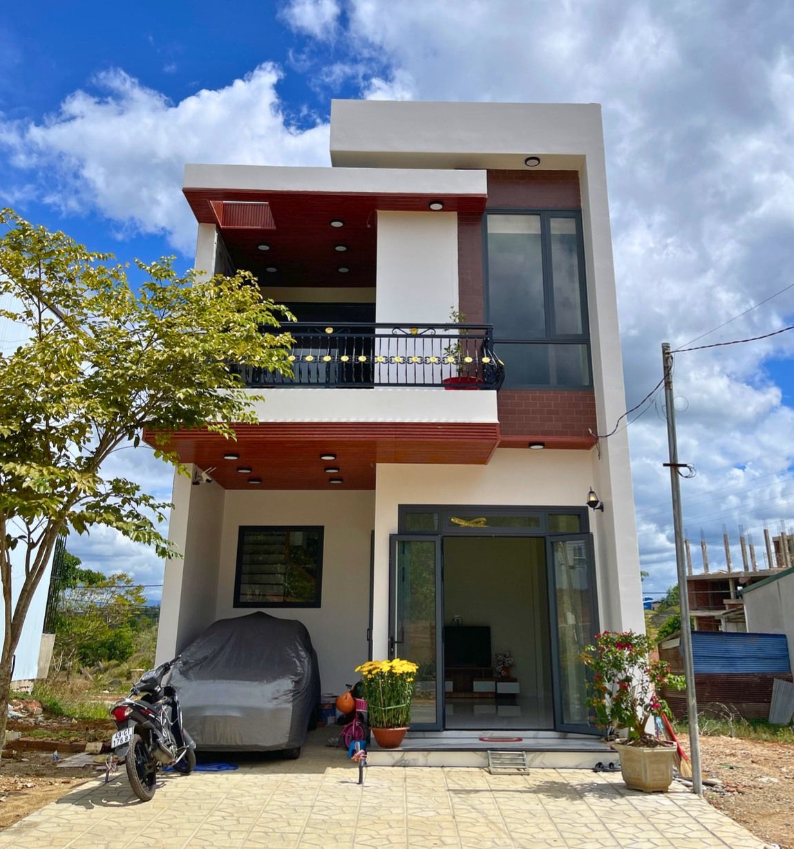 Thi công nhà phố 1 trệt 1 lầu