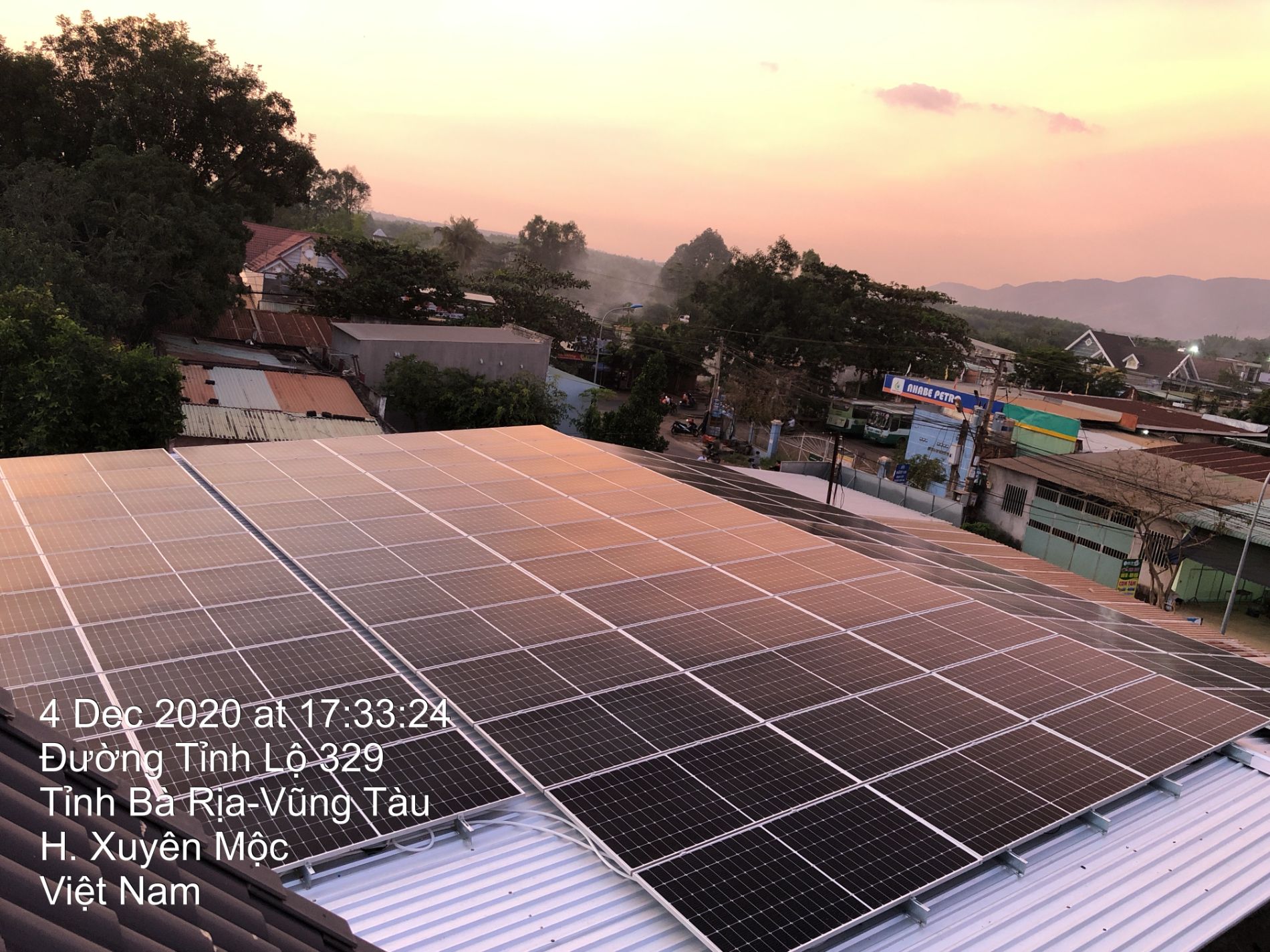 Công trình Thi công lắp điện mặt trời Tỉnh lộ 329 Xuyên Mộc Bà Rịa Vũng Tàu