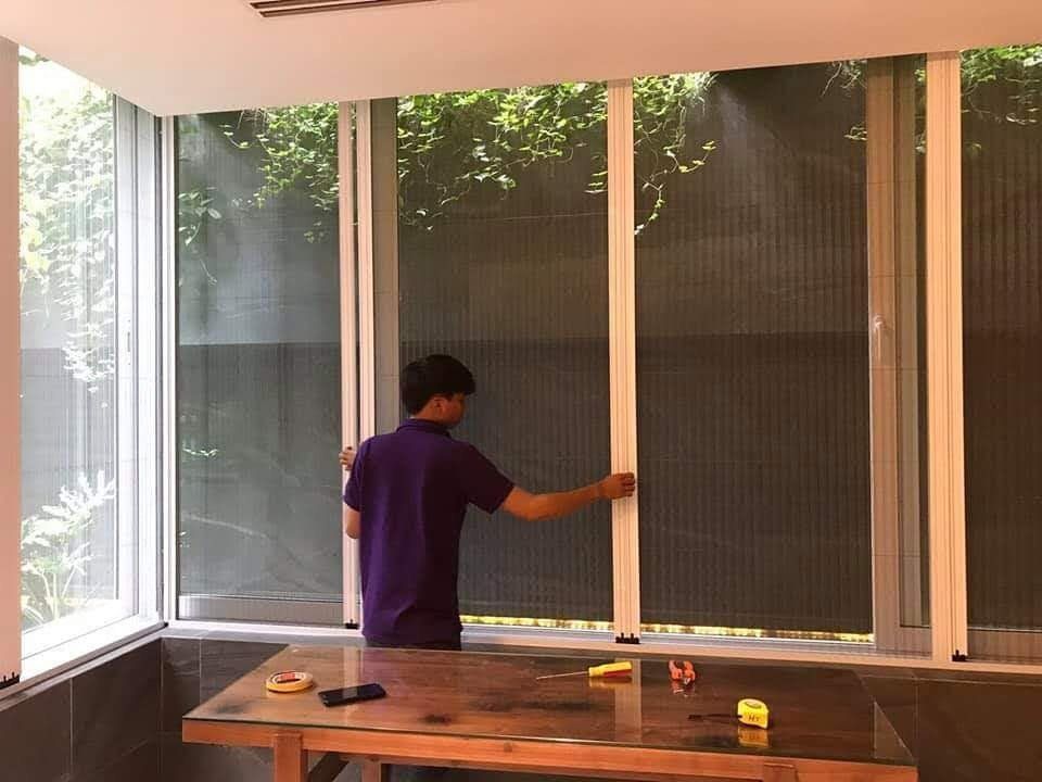 Mẫu Cửa Lưới Dạng Lùa