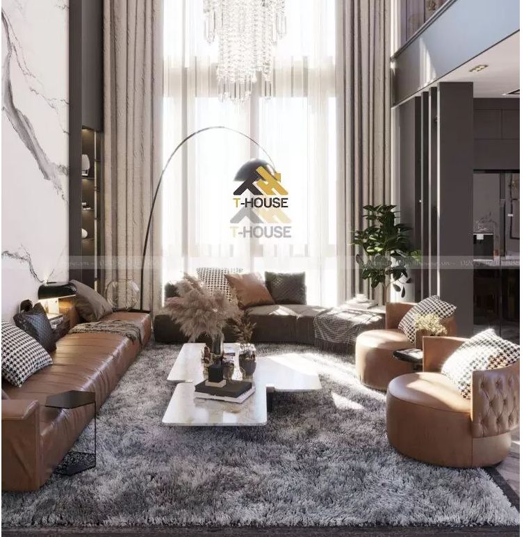 Thiết kế nội thất phòng khách  biệt thự