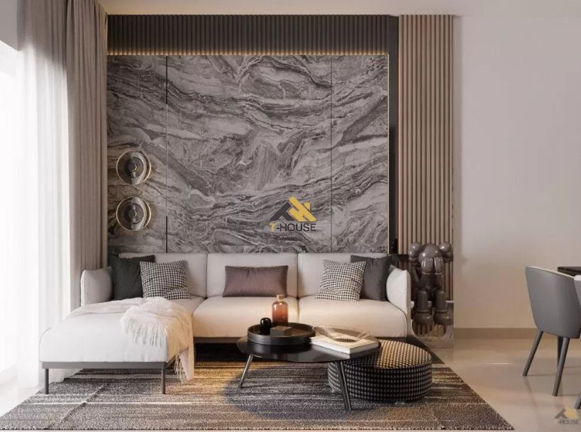 Hoàn thiện nội thất phòng khách cho căn nhà phố