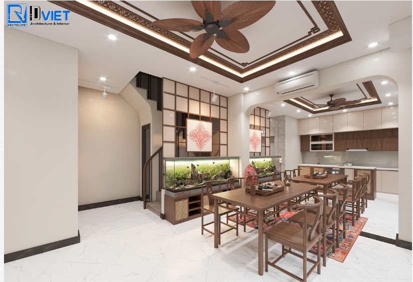 Thiết kế thi công nội thất nhà ống 6 tầng