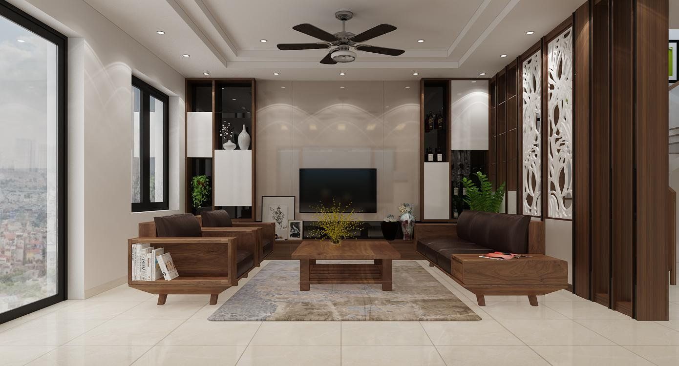 Thiết kế phòng khách nhà phố