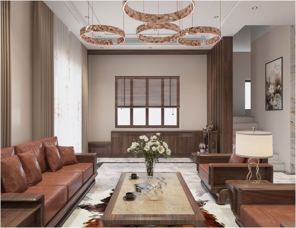 Thiết kế phong cách gỗ óc chó