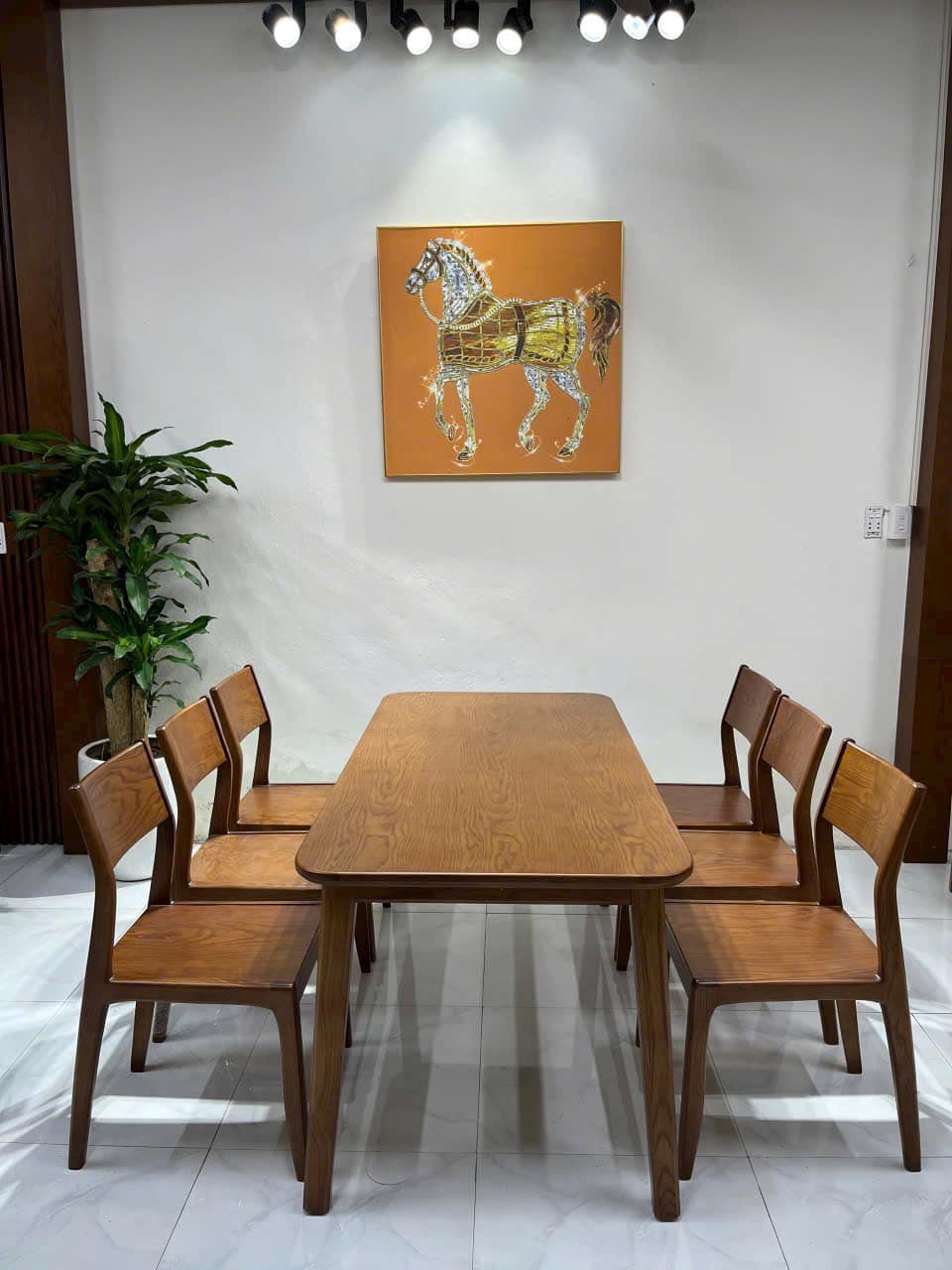 Bộ bàn ghế gỗ sồi